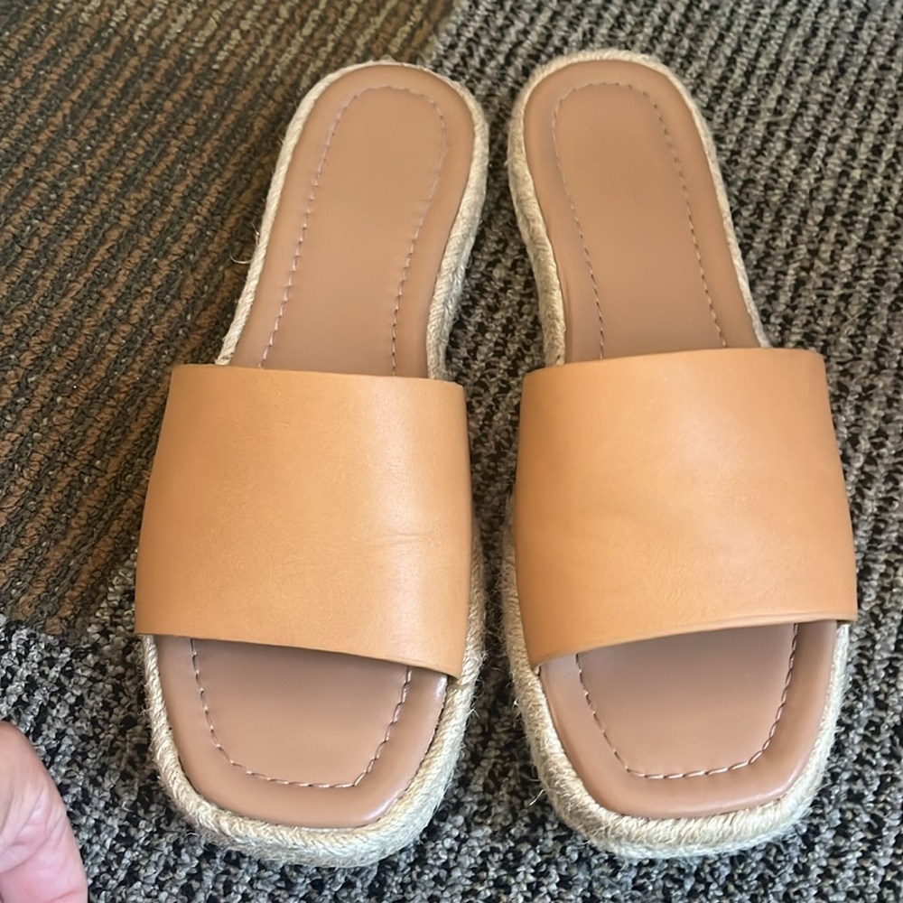 Universal Thread Maren Square Toe Espadrille Slid… - image 1